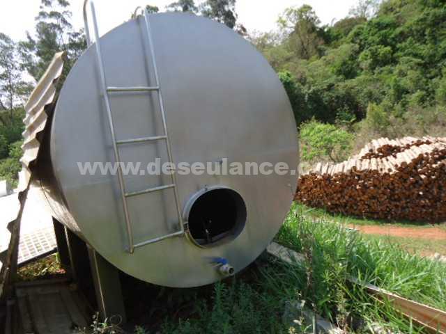 29/21162 - TANQUE CILÍNDRICO HORIZONTAL EM AÇO INOX, CAPAC. 15 M³.