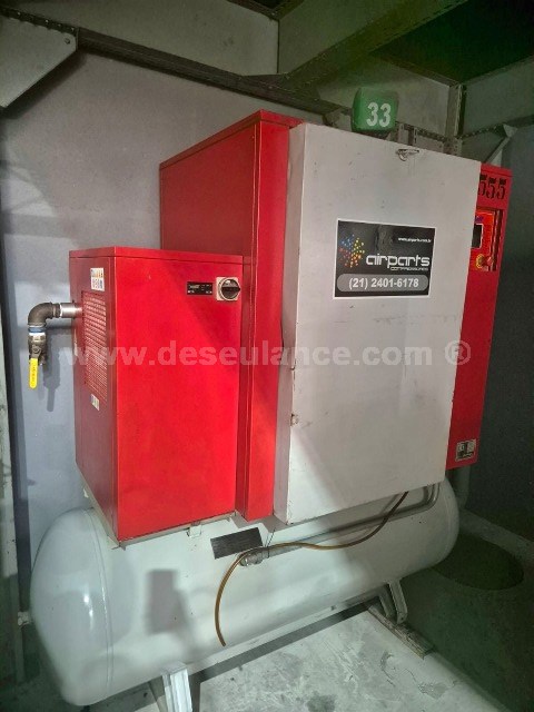89/24132 - COMPRESSOR ROTAIR RVK-30-10-RESERV 500L, C/SECADOR, ANO 11,