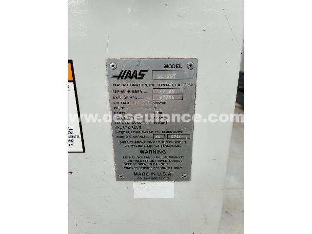 163/25095 - TORNO HORIZONTAL HAAS SL-20, ANO 08, SÉRIE 67783.