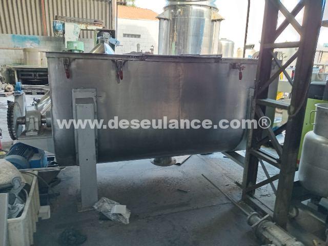 81/25102 - MISTURADOR HORIZONTAL P/PÓ TIPO RIBBON BLENDER EM AÇO INOX, 