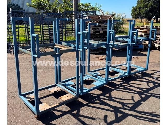 83/25167 - 04 CARROS PORTA TAMBOR EM AÇO CARBONO.