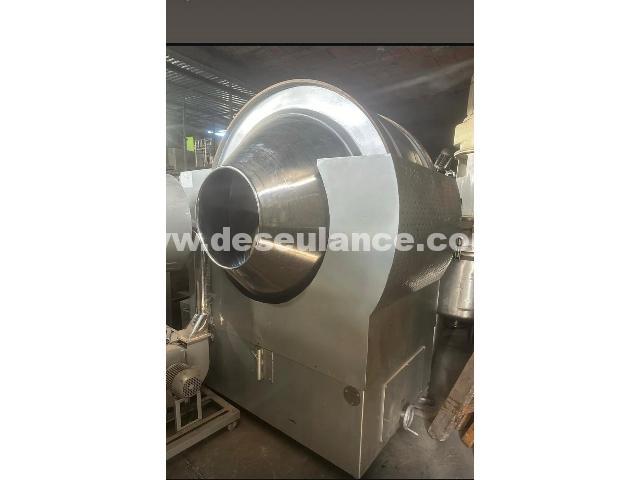 25/26006 - DRAGEADOR DUPLO CONE 500 KG, C/ALETAS INTERNAS EM INOX.
