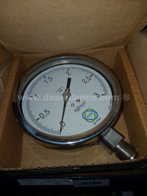54/26024 - 06 MANÔMETROS BOUR 114MM 0~3KGF/CM², DP ROS 1. 
