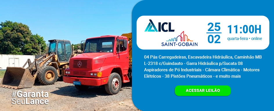 Leilão de Máquinas Pesadas, Caminhão e muito mais