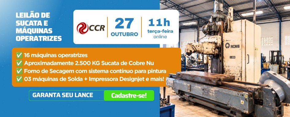 Leilão de sucatas e máquinas operatrizes | DeSeuLance